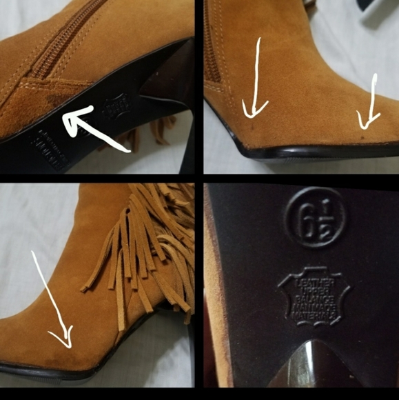 VTG Suede Fringe Boots - Picture 8 of 8